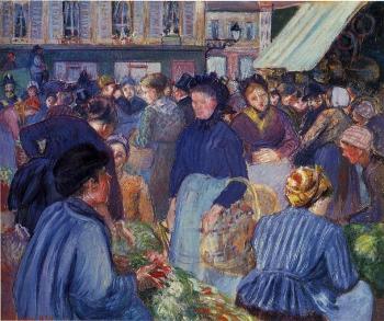 Camille Pissarro : The Market at Gisors